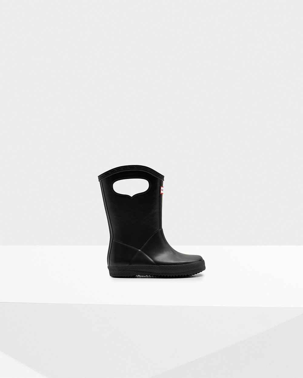 Bottes de Pluie Hunter Original First Classic Grab Handle Enfant Noir FZBKAST-90